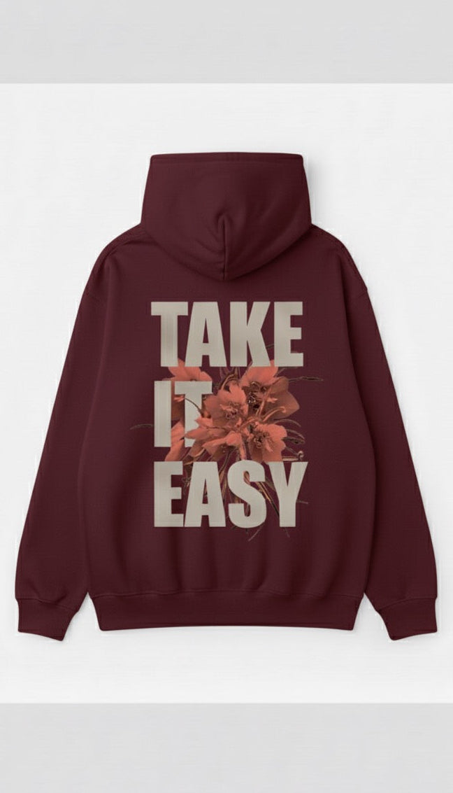 “Take It Easy” Graphic Hoodie